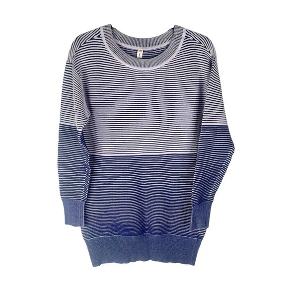 Anthropologie Dresses & Skirts - DAILY PRACTICE ANTHROPOLOGIE Women's Blue Ribbed Knit Tunic Dress Small